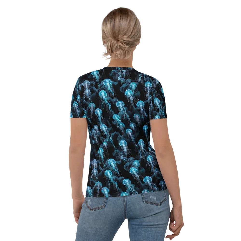 Azure Abyss on Women's Crew Neck T-Shirt — Back