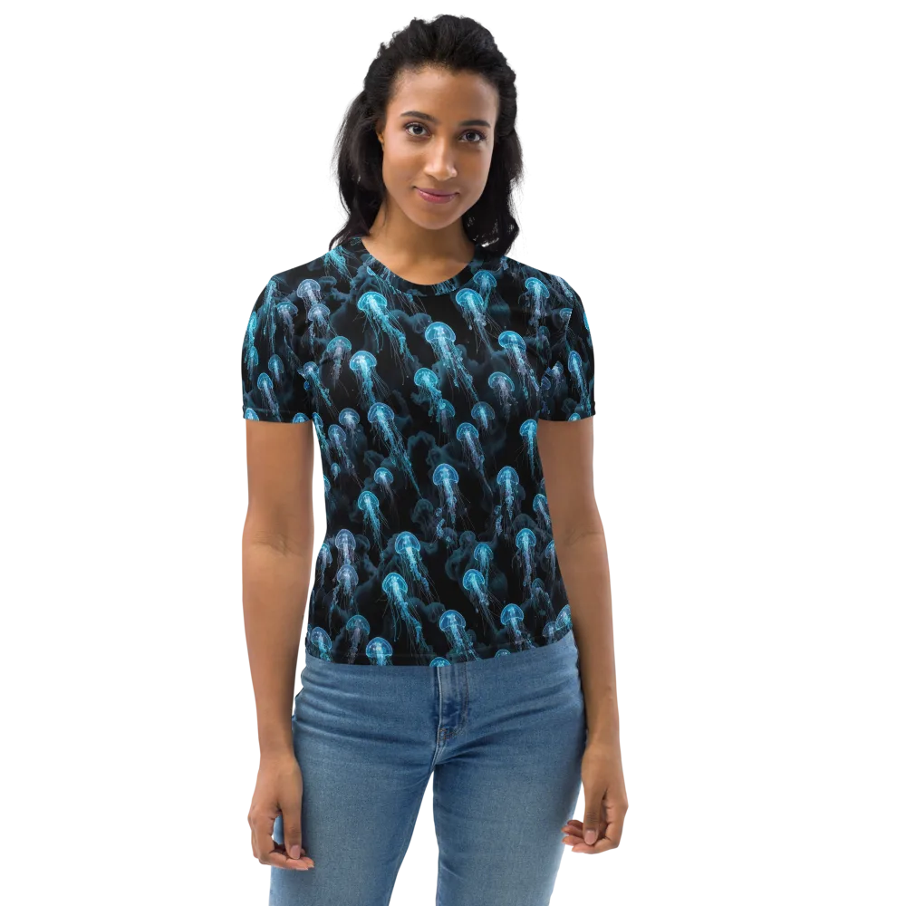 Azure Abyss on Women's Crew Neck T-Shirt — Front