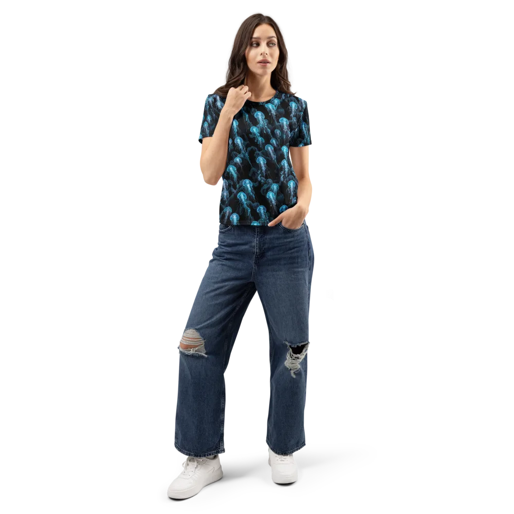 Azure Abyss on Women's Crew Neck T-Shirt — Front