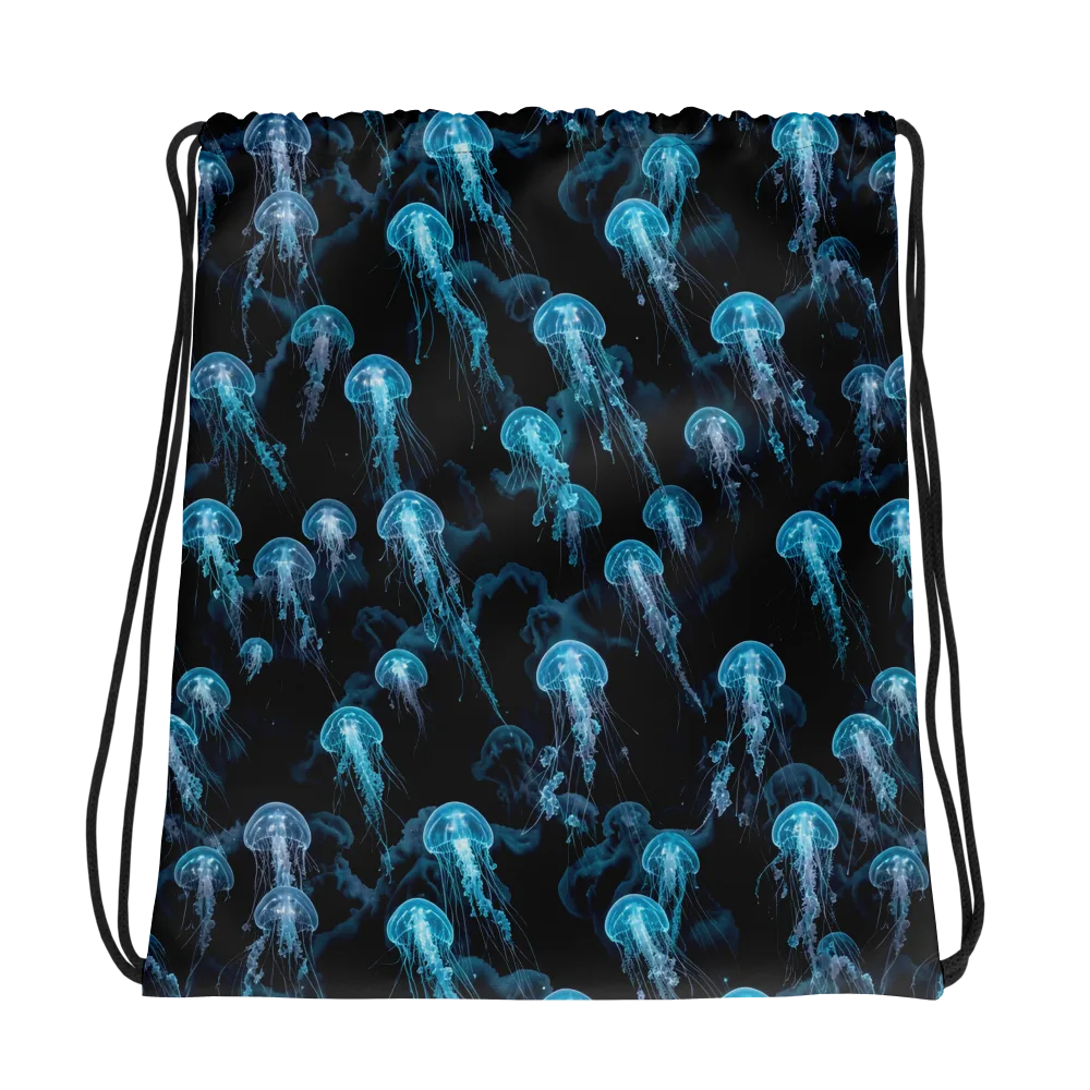 Azure Abyss on Drawstring Bag — Photo