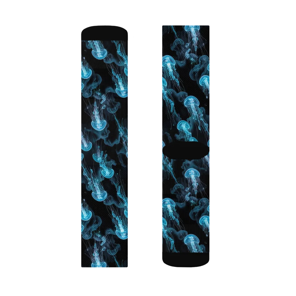 Azure Abyss on Socks — Right Sock