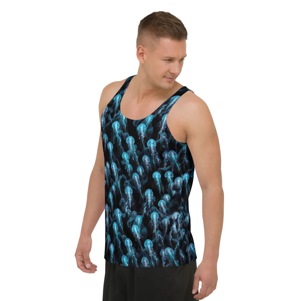 Azure Abyss on Men's Tank Top — Left Front