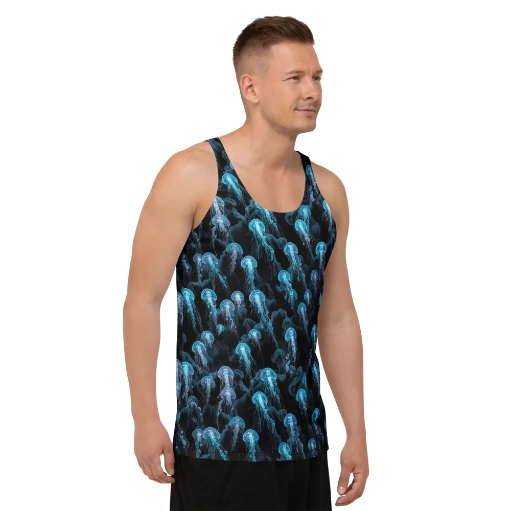 Azure Abyss on Men's Tank Top — Right Front