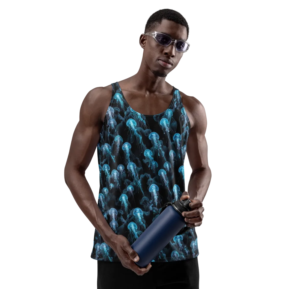 Azure Abyss on Men's Tank Top — Front