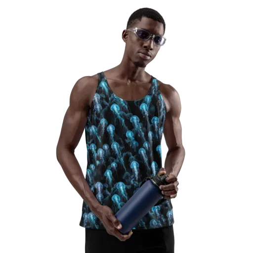 Azure Abyss on a Men's Tank Top