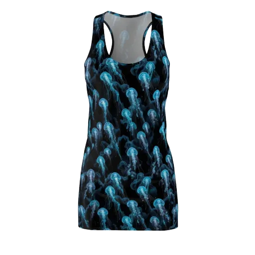 Azure Abyss on a Racerback Dress