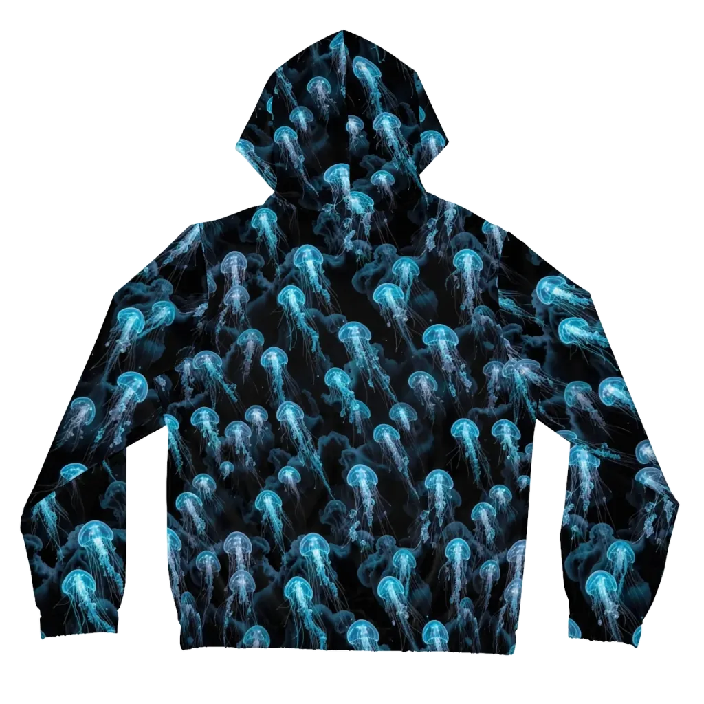Azure Abyss on Women's Full-Zip Hoodie — Back