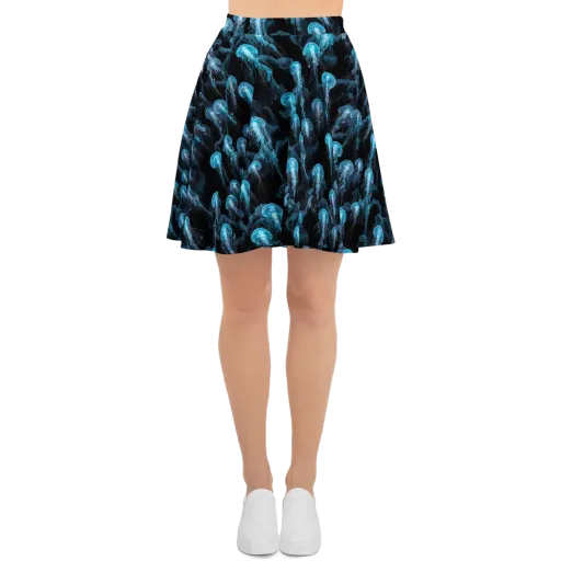 Azure Abyss on a Skater Skirt