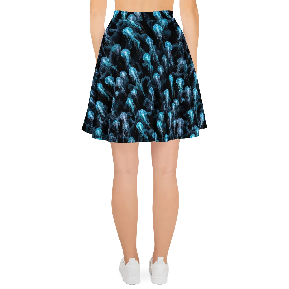 Azure Abyss on Skater Skirt — Back