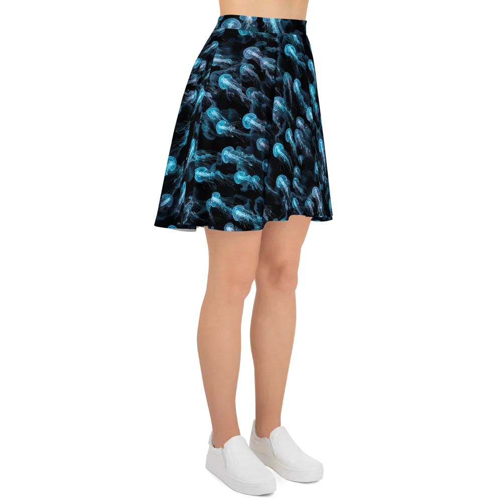 Azure Abyss on Skater Skirt — Right