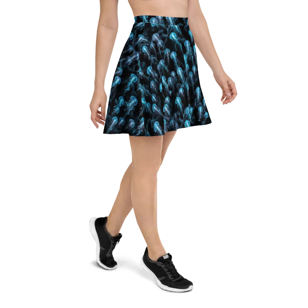 Azure Abyss on Skater Skirt — Right
