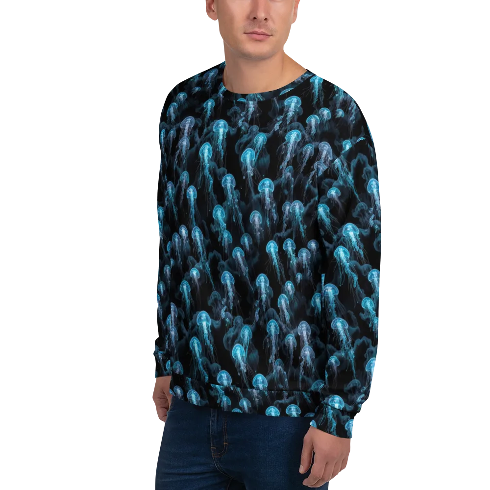Azure Abyss on Sweatshirt — Left Front