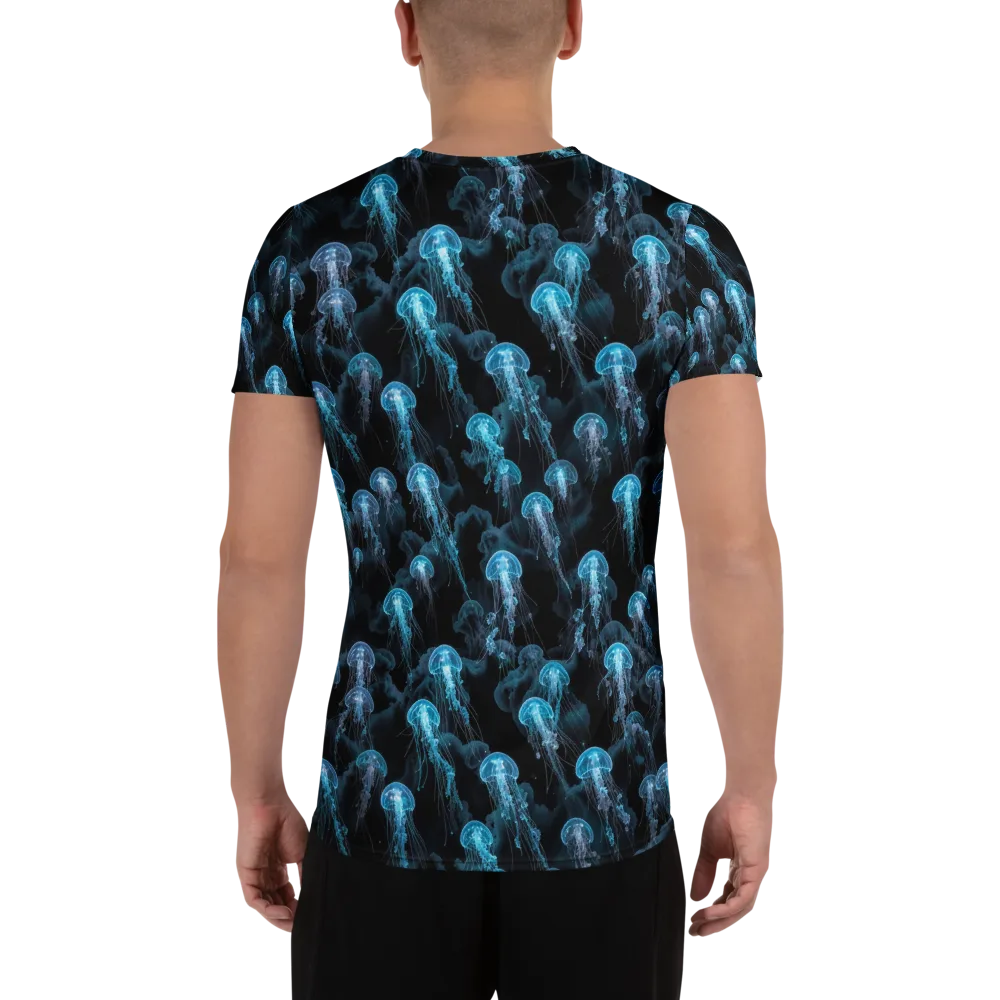 Azure Abyss on Men's Athletic T-Shirt — Back