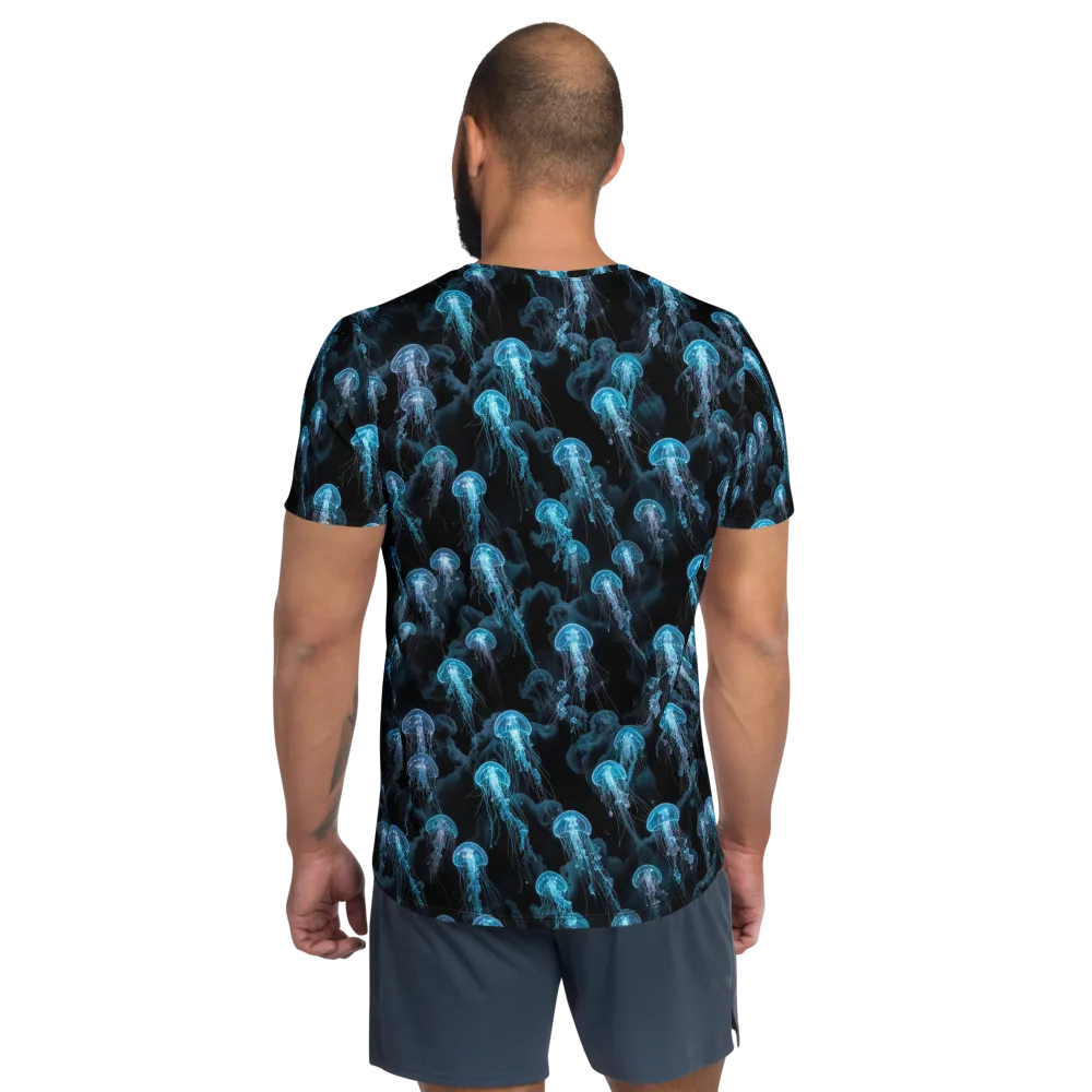 Azure Abyss on Men's Athletic T-Shirt — Back