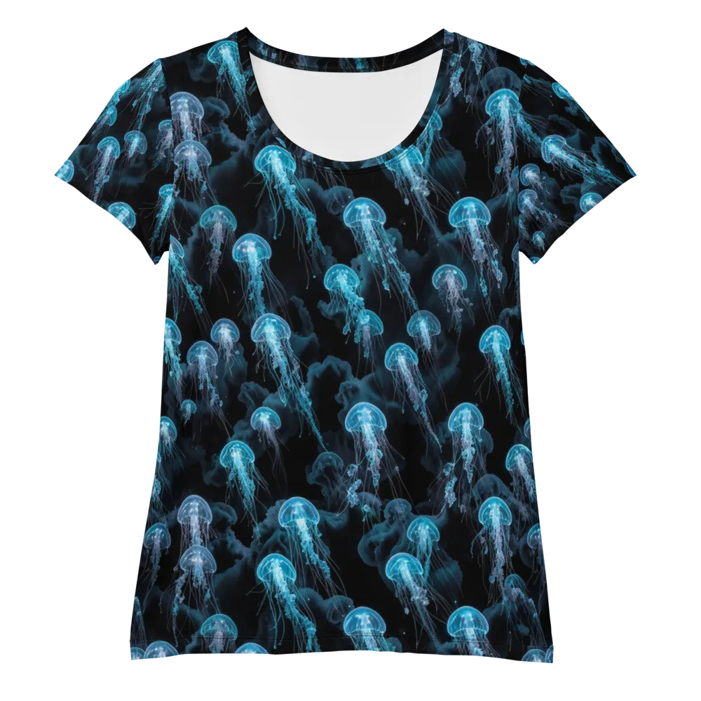 Azure Abyss on Women's Athletic T-Shirt — Front