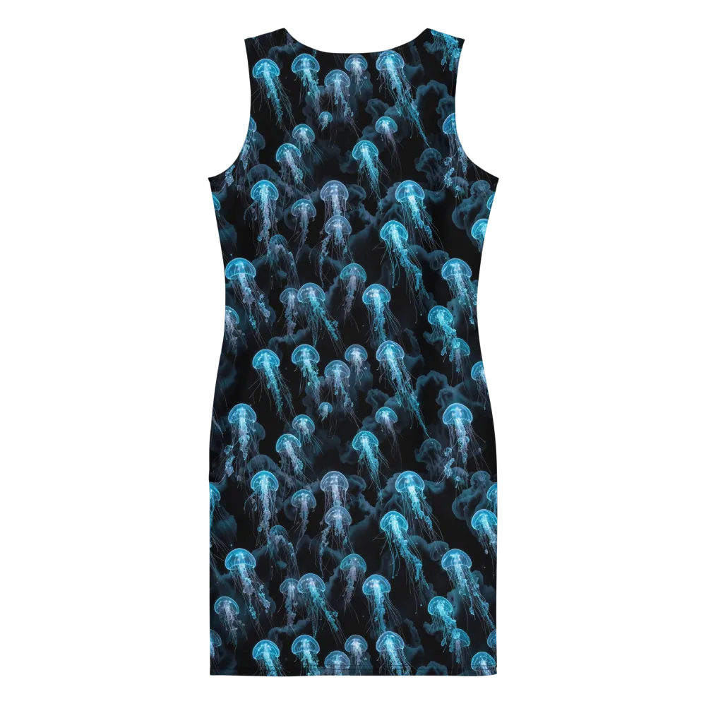 Azure Abyss on Bodycon Dress — Back