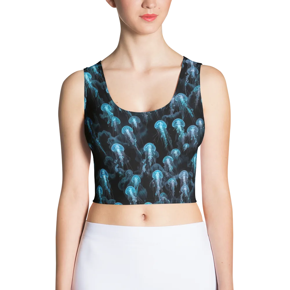 Azure Abyss on Crop Top — Front