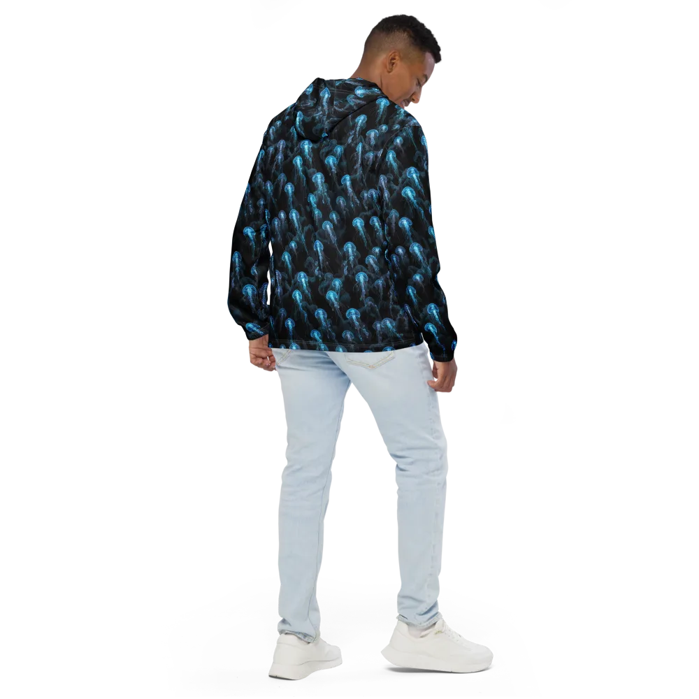 Azure Abyss on Men's Windbreaker — Back