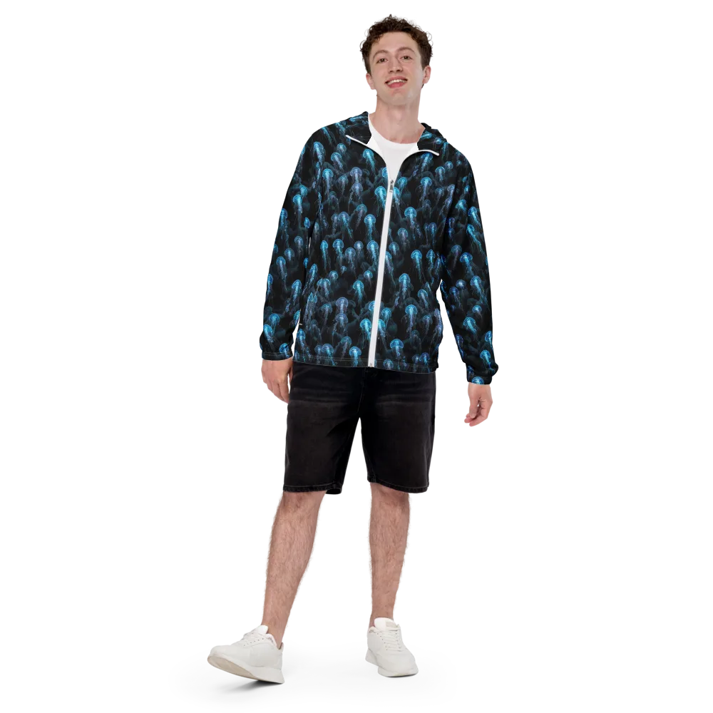Azure Abyss on Men's Windbreaker — Front