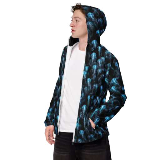 Azure Abyss on a Men's Windbreaker