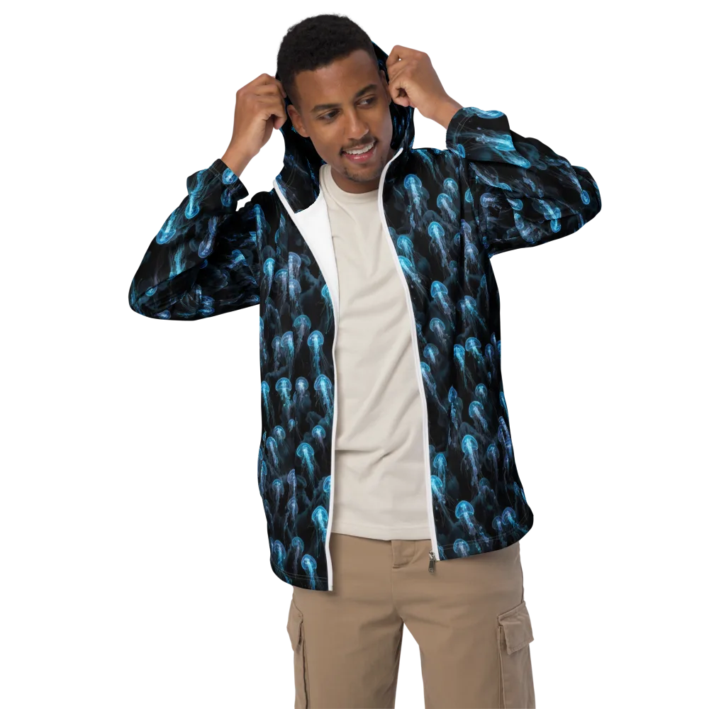 Azure Abyss on Men's Windbreaker — Front