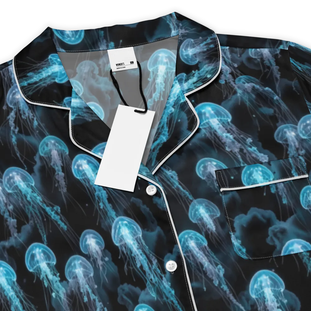 Azure Abyss on Women's Short Sleeve Pajama Top — Product details