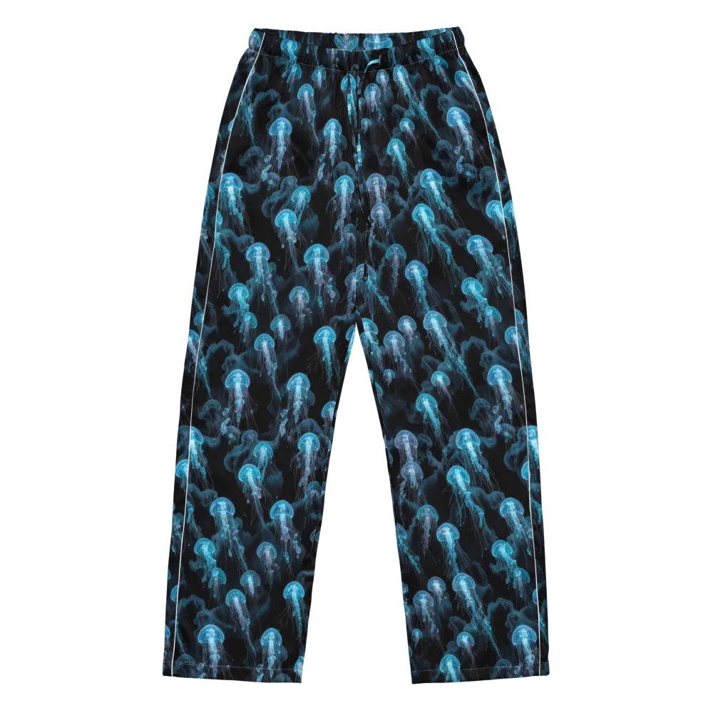 Azure Abyss on Women's Pajama Pants — Front
