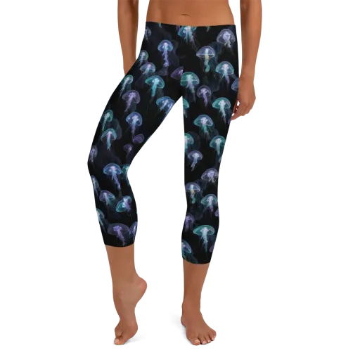 Abyssal Glow on a Capri Leggings