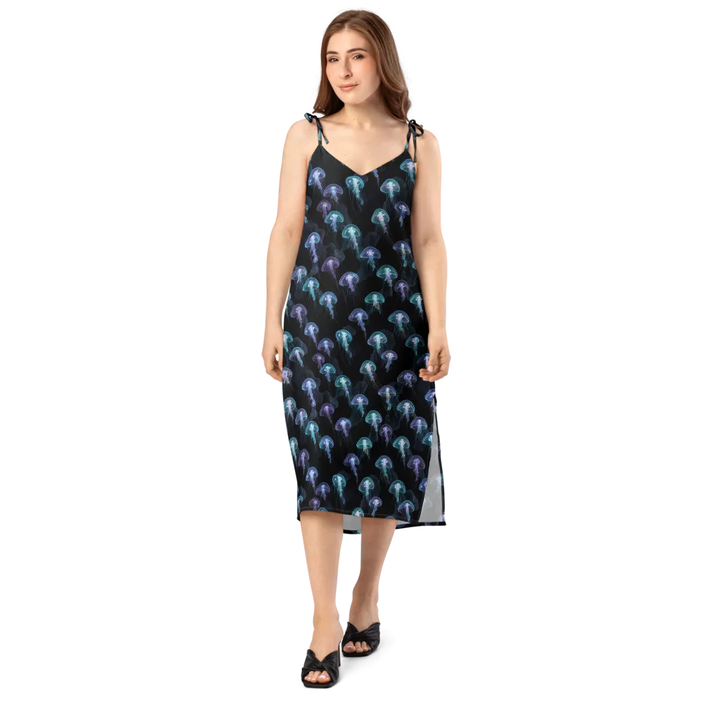 Abyssal Glow on Slip Dress — Front
