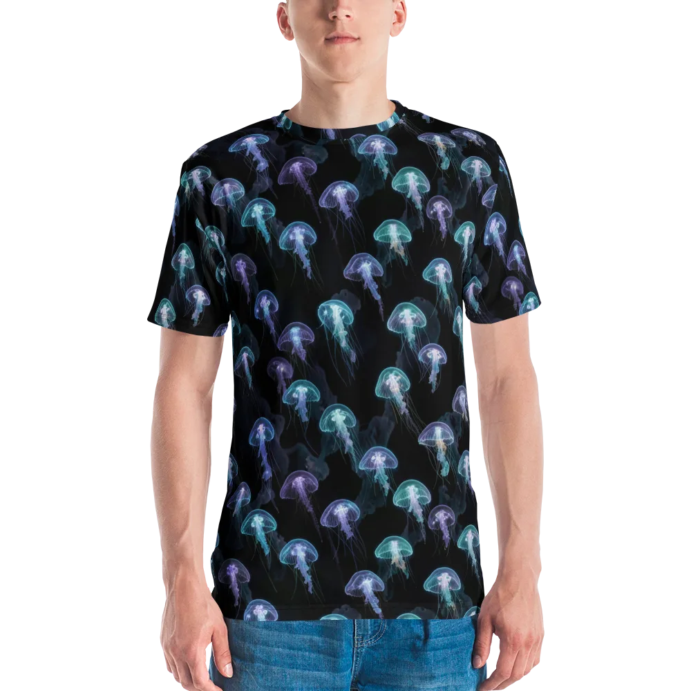 Abyssal Glow on Men's Crew Neck T-Shirt — Front