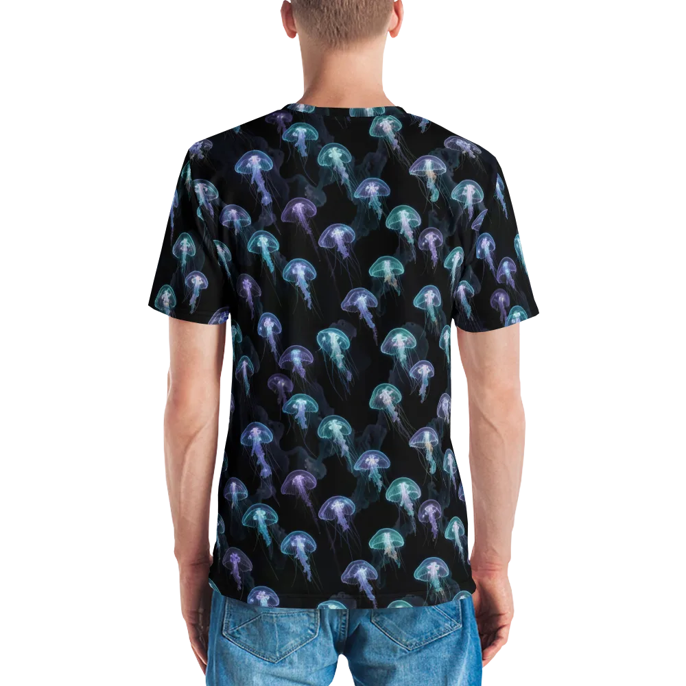 Abyssal Glow on Men's Crew Neck T-Shirt — Back