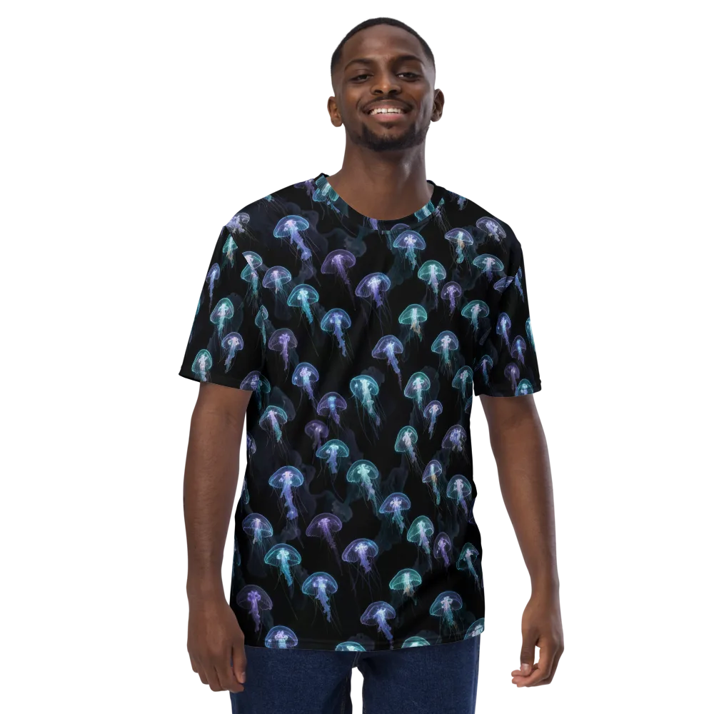 Abyssal Glow on Men's Crew Neck T-Shirt — Front
