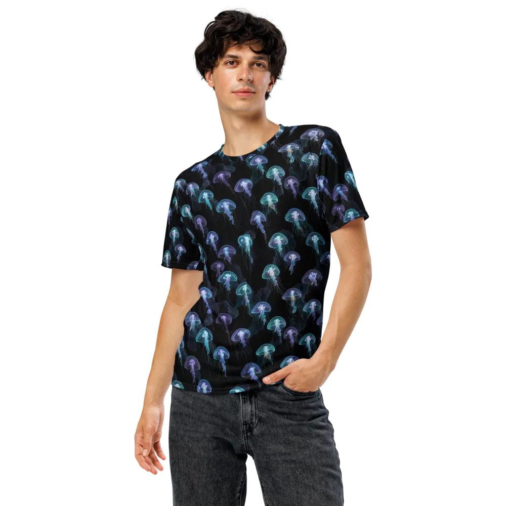 Abyssal Glow on Men's Crew Neck T-Shirt — Front