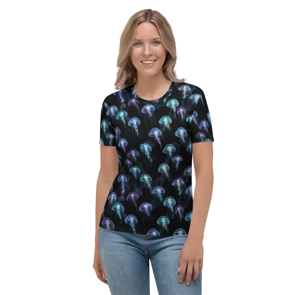 Abyssal Glow on Women's Crew Neck T-Shirt — Front
