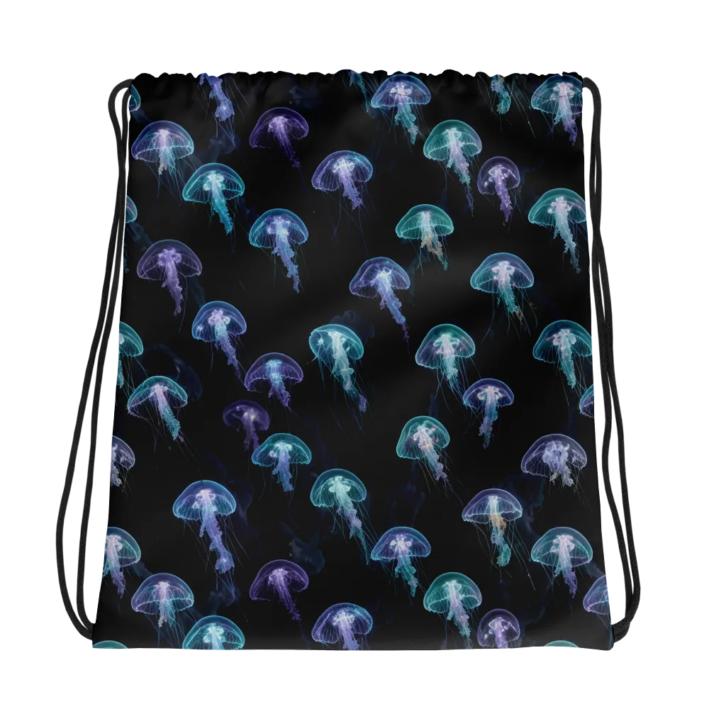 Abyssal Glow on Drawstring Bag — Photo