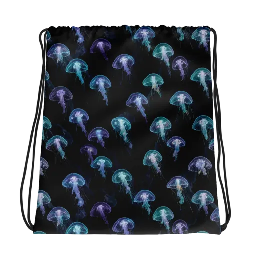 Abyssal Glow on a Drawstring Bag