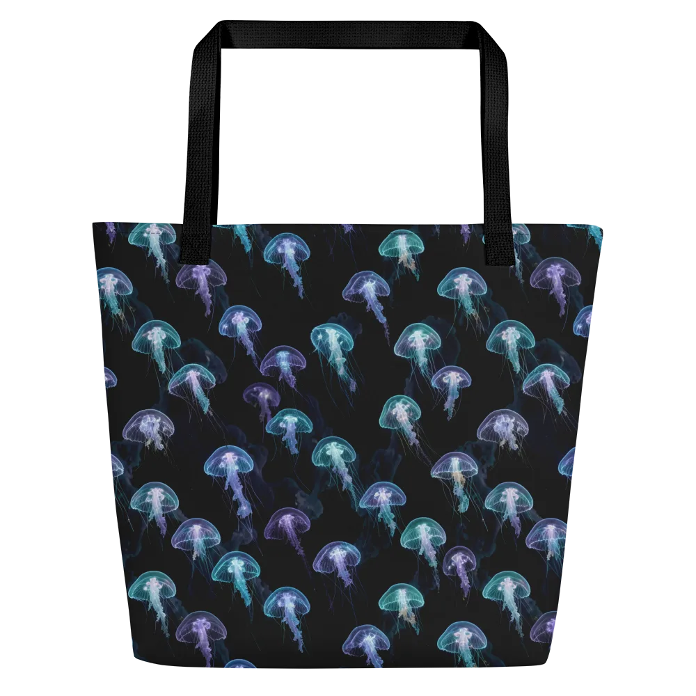 Abyssal Glow on Large Tote Bag W/ Pocket — Front