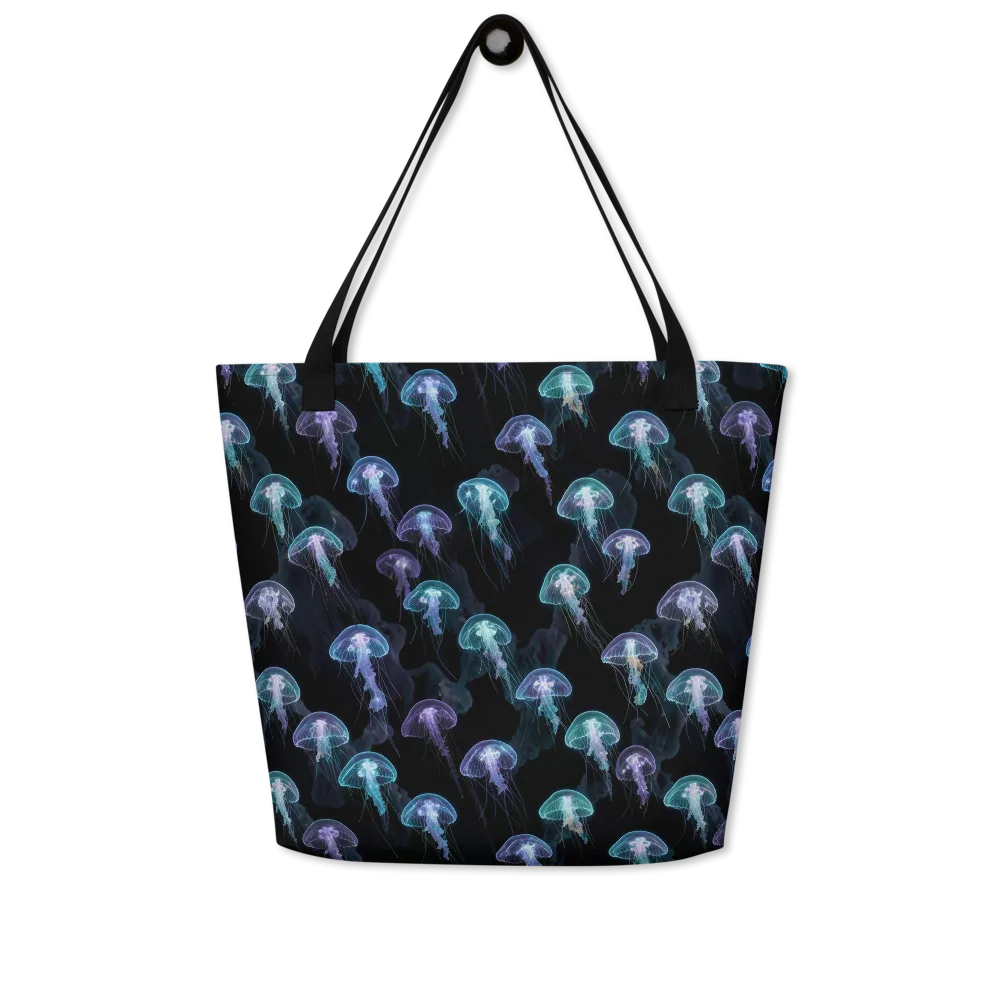 Abyssal Glow on Large Tote Bag W/ Pocket — Front