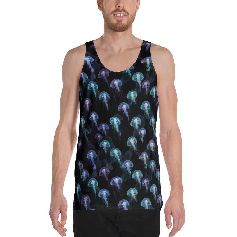 Abyssal Glow on Men's Tank Top — Front