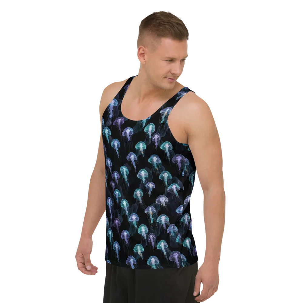 Abyssal Glow on Men's Tank Top — Left Front