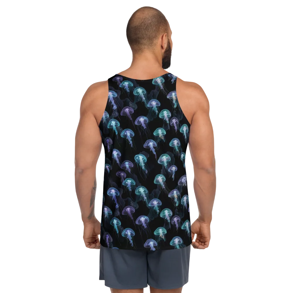 Abyssal Glow on Men's Tank Top — Back