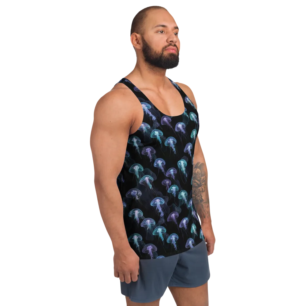 Abyssal Glow on Men's Tank Top — Right Front