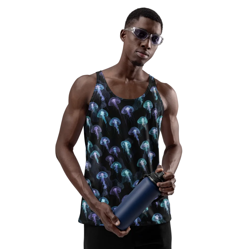 Abyssal Glow on Men's Tank Top — Front