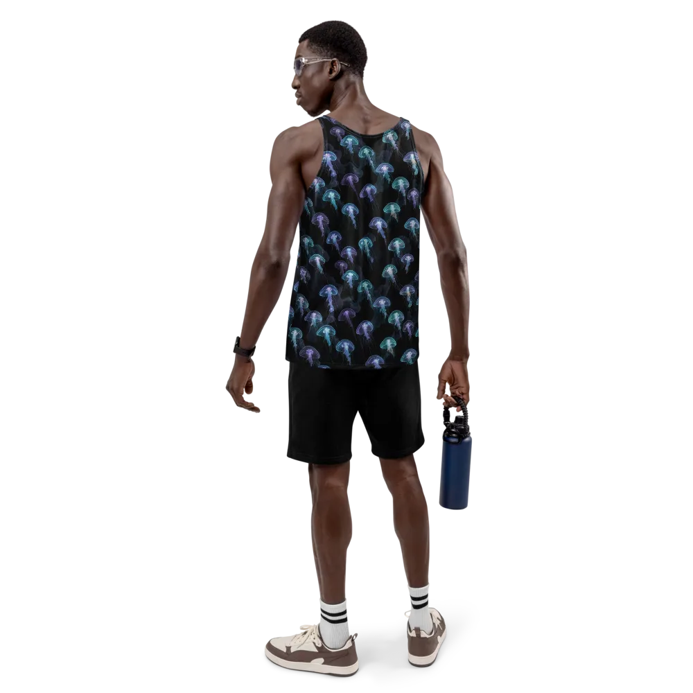 Abyssal Glow on Men's Tank Top — Back
