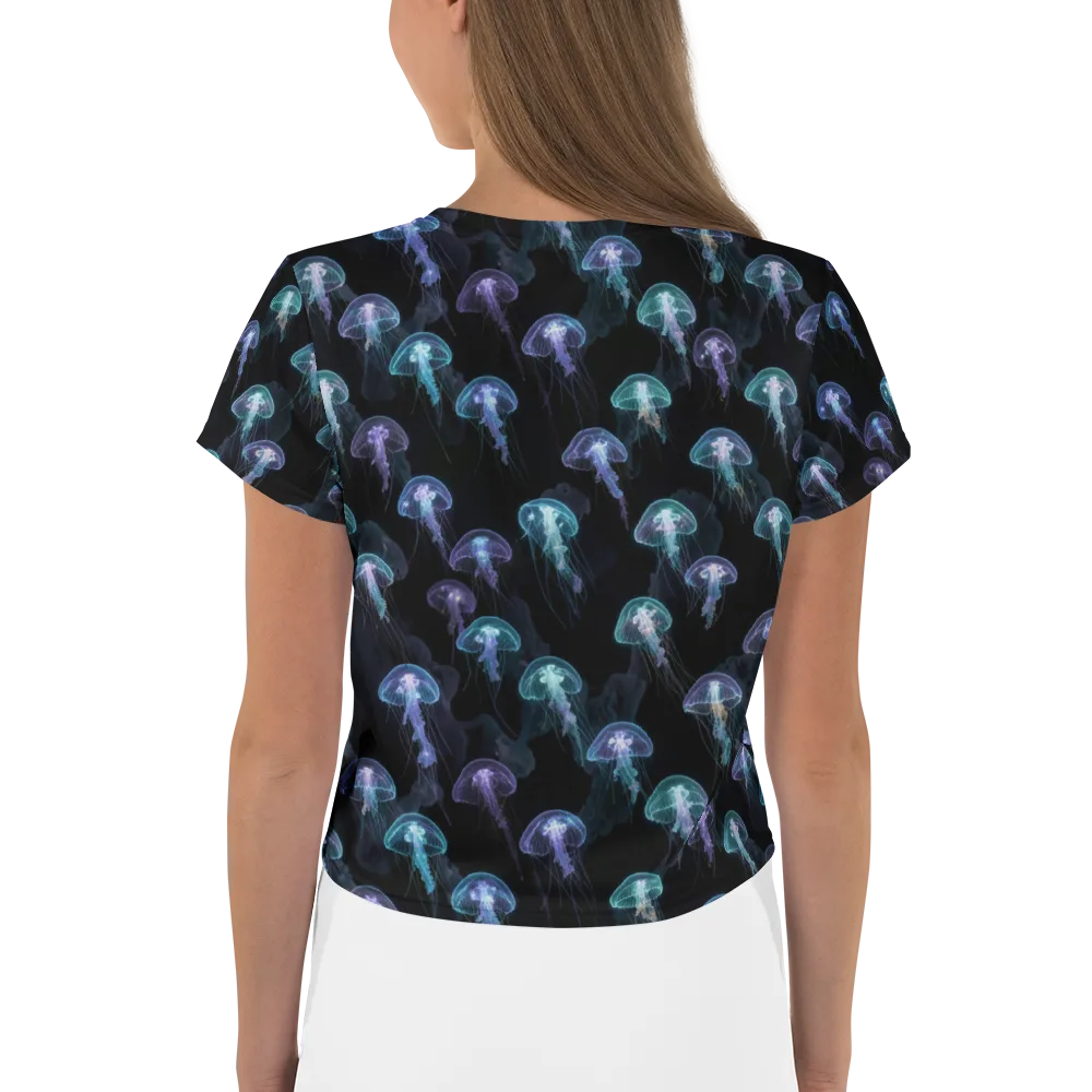 Abyssal Glow on Crop Tee — Back