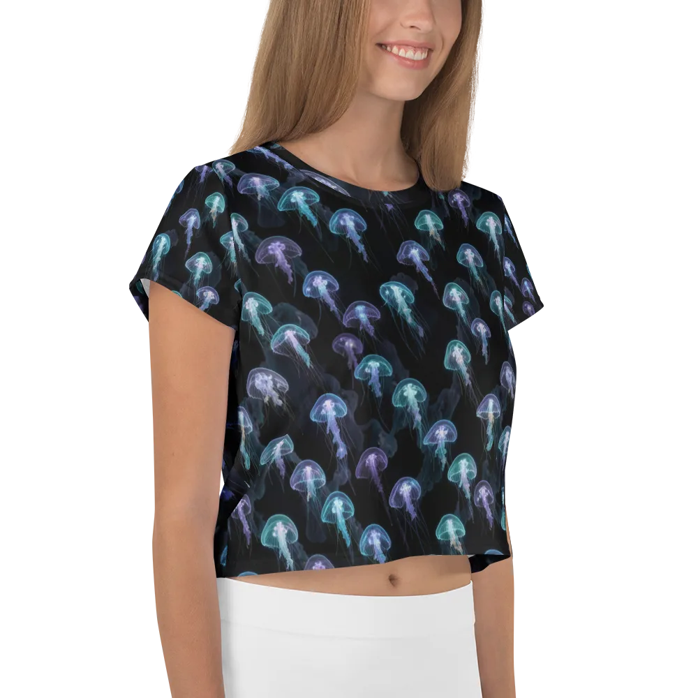 Abyssal Glow on Crop Tee — Right
