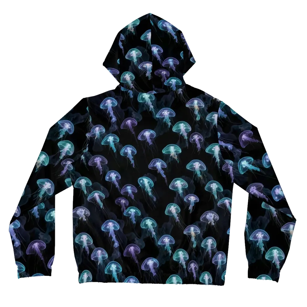 Abyssal Glow on Women's Full-Zip Hoodie — Back