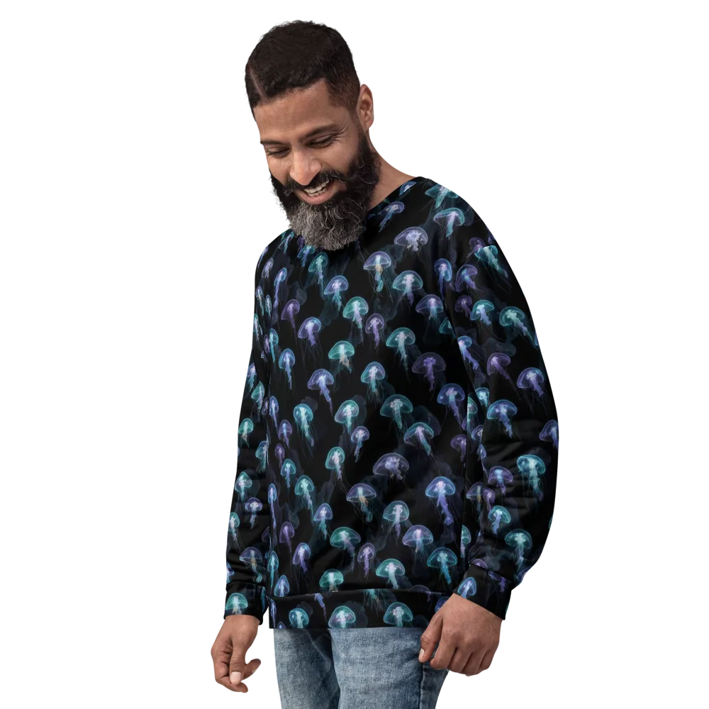 Abyssal Glow on Sweatshirt — Left Front