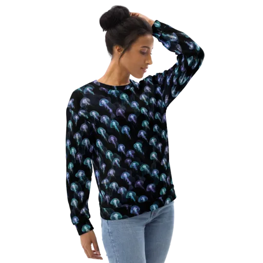 Abyssal Glow on a Sweatshirt