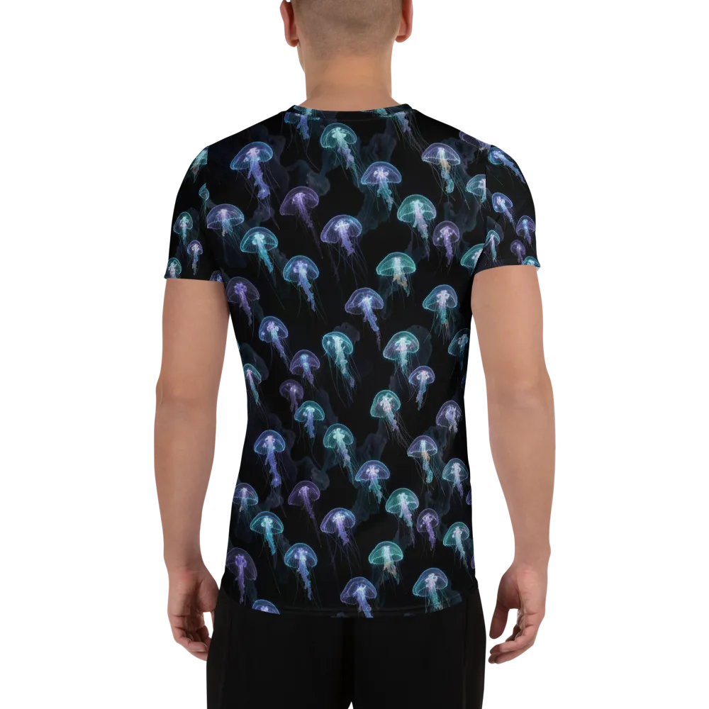 Abyssal Glow on Men's Athletic T-Shirt — Back